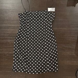 Urban Outfitters Black & White Polka Dot Mini Dress